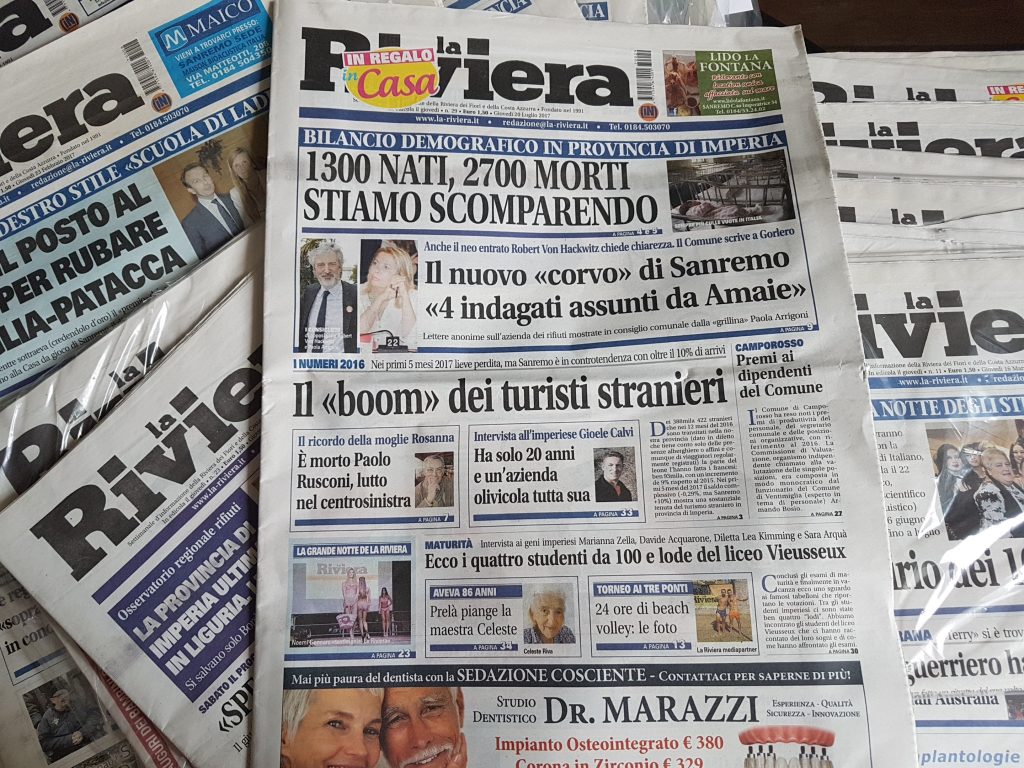 Inchieste, cronaca e notizie curiose sul settimanale La Riviera da oggi in edicola