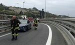 AUTO CONTRO GUARD RAIL IN AURELIA BIS/ FUORIUSCITA DI BENZINA DAL MOTORE