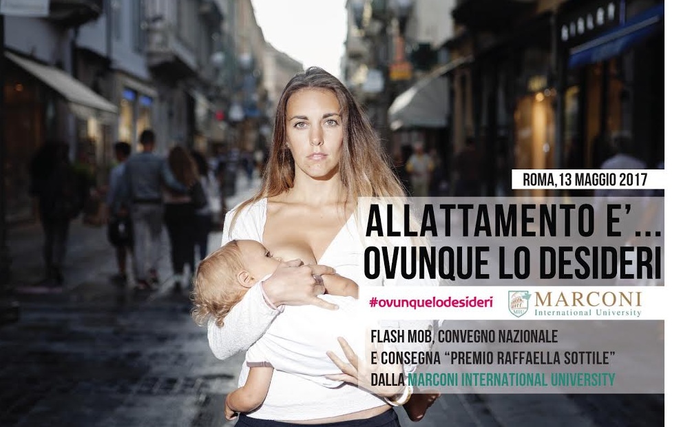 “Allattamento è…ovunque lo desideri” – il caso Raffaella Sottile arriva a Roma, con un flash mob