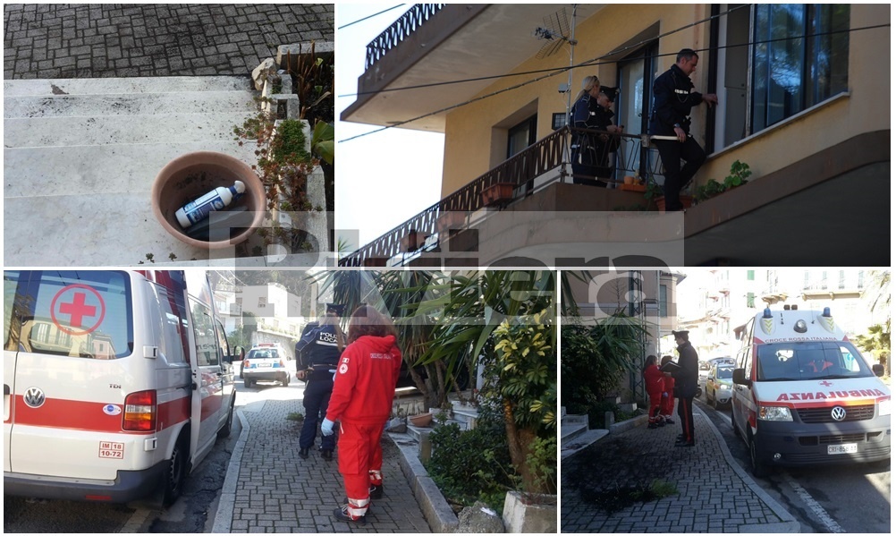 BORDIGHERA: PRECIPITA DALLA FINESTRA MENTRE PULISCE I VETRI, GRAVE UNA DONNA/ FOTO