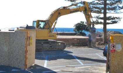 Bordighera: consegnato il cantiere per la demolizione della Rotonda di Capo Ampelio/Il video dell'inizio dei lavori
