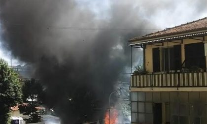 Brucia una baracca a Roverino, Vigili del Fuoco sul posto a domare le fiamme