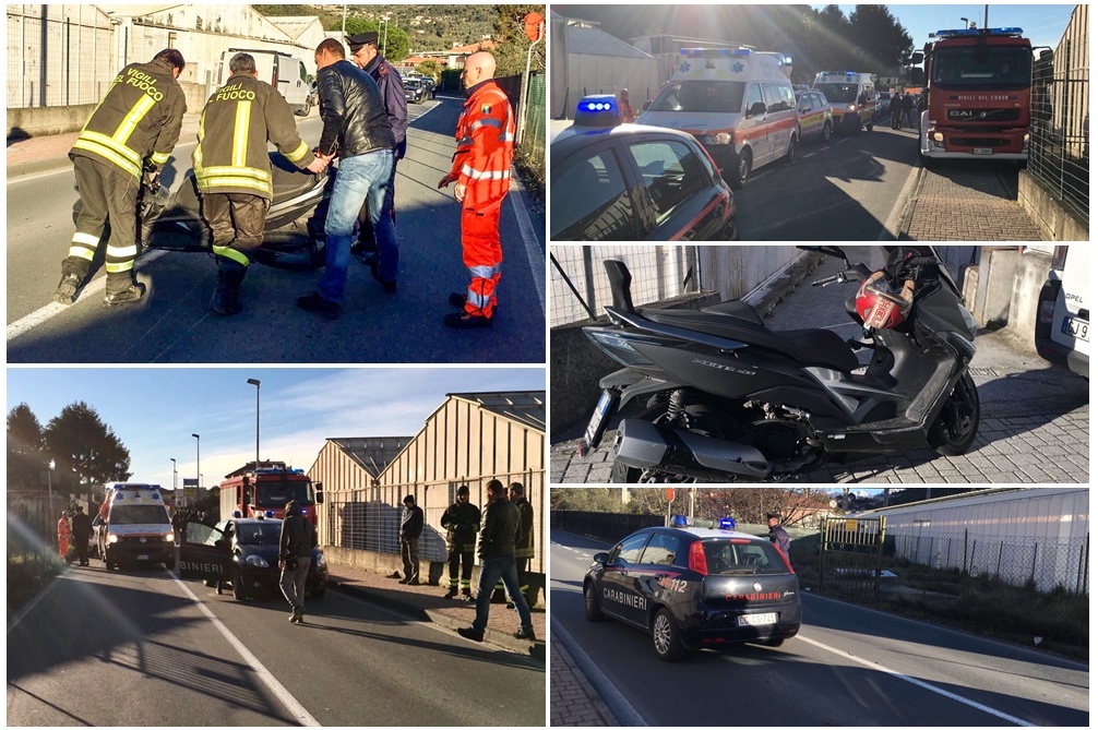 CAMPOROSSO: SCHIANTO IN SCOOTER IN VIA BRAIE: GRAVISSIMO UN 38ENNE SOCCORSO DALL’ELICOTTERO
