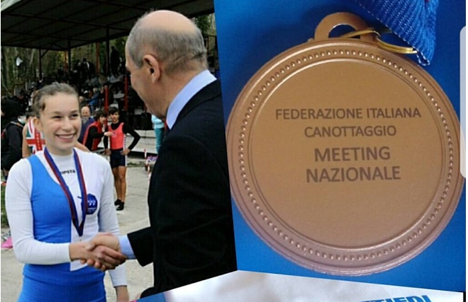 Canottaggio, la sanstevese Alice Ramella sul podio del 1° meeting nazionale