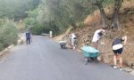 Cipressa: 30 volontari guidati dal sindaco puliscono la provinciale dalla flora