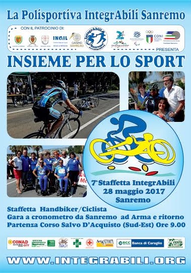 Domenica sulla pista ciclabile la settima edizione della gara di handbike Insieme per lo sport