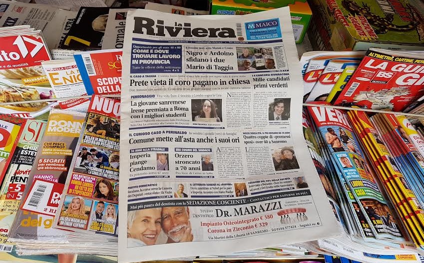 ECCO COSA TROVATE SUL SETTIMANALE “LA RIVIERA” DA OGGI IN EDICOLA
