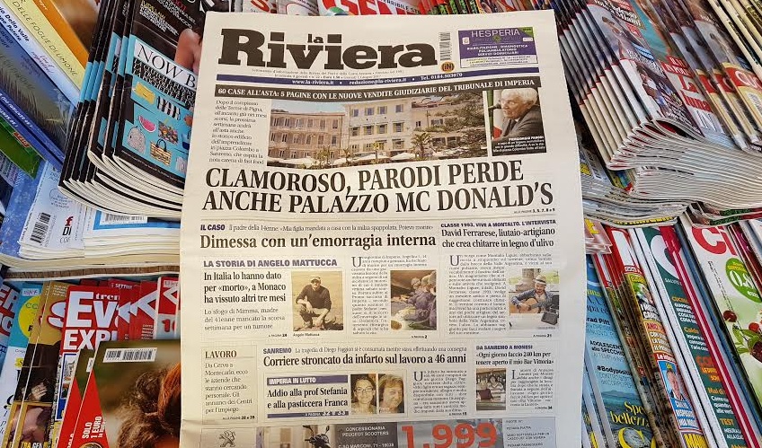 ECCO COSA TROVATE SUL SETTIMANALE “LA RIVIERA” DA OGGI IN EDICOLA