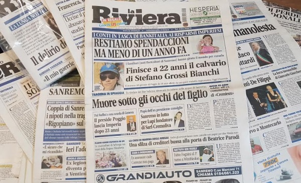 ECCO COSA TROVATE SUL SETTIMANALE “LA RIVIERA” DA OGGI IN EDICOLA