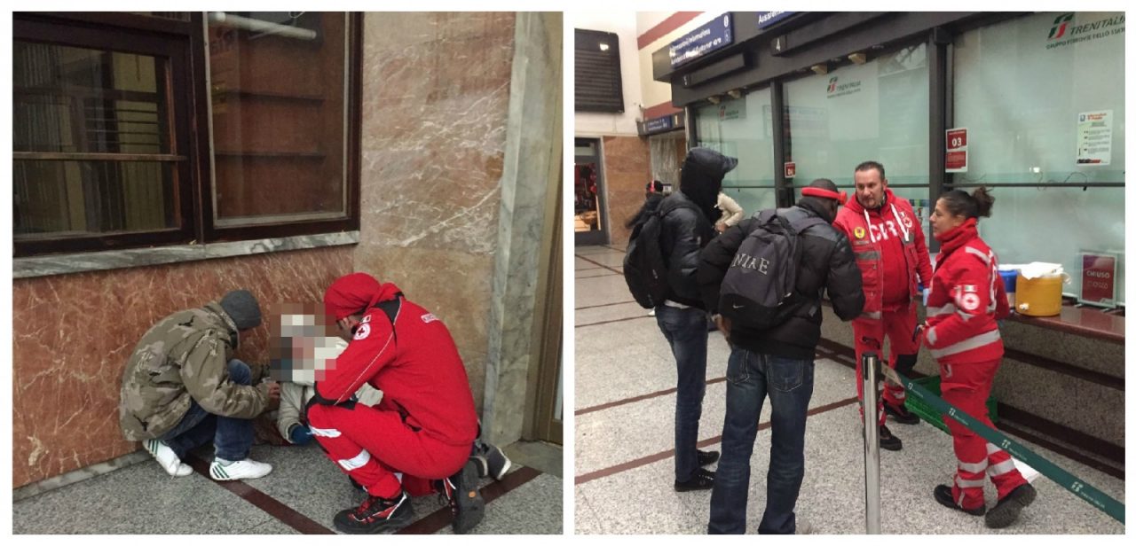 Gelo a Ventimiglia: Croce Rossa porta bevande calde ai clochard