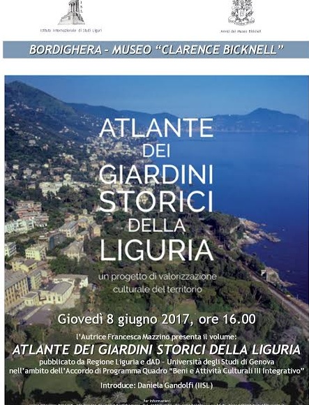 Giovedì al Museo Bicknell la presentazione dell’Atlante dei giardini storici della Liguria
