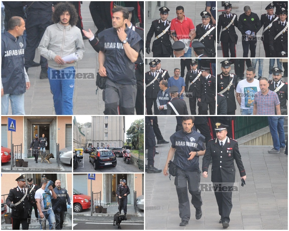 HASCISC E COCAINA A SANREMO: FOTO & VIDEO DEGLI ARRESTATI/ I PRIMI PARTICOLARI DELL’OPERAZIONE