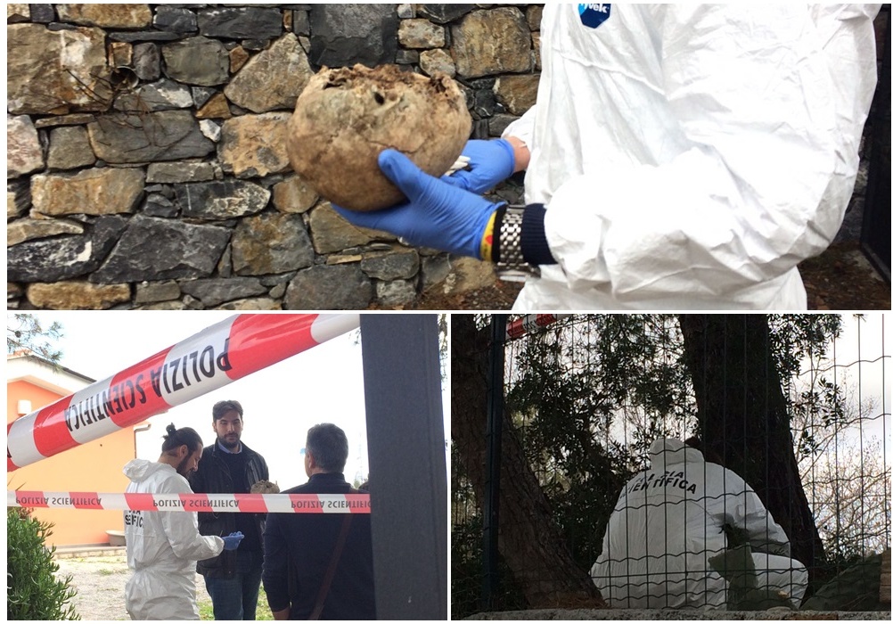 IMPERIA: TROVATO TESCHIO UMANO ALL’INGRESSO DI UNA VILLA/ SI SCAVERA’ PER CERCARE LO SCHELETRO