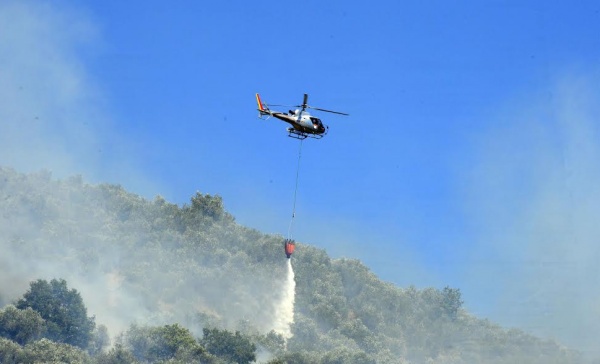 Incendio brucia 2 ettari nell’entroterra di Imperia