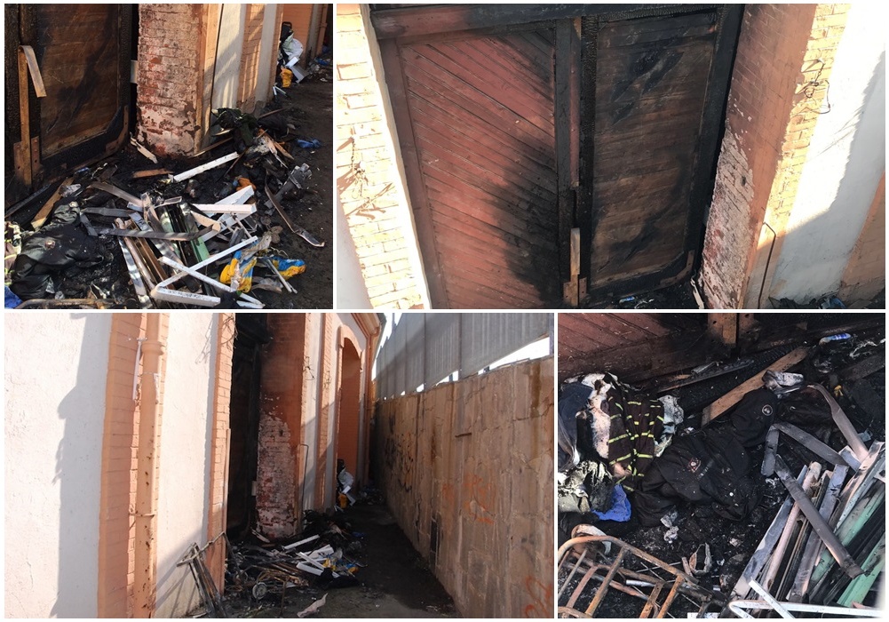INCENDIO NELLO SCALO MERCI DI VENTIMIGLIA/ BRUCIANO RIFIUTI E UNA PORTA