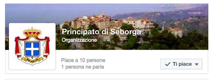 Il Principato di Seborga ha una sua pagina ufficiale Facebook