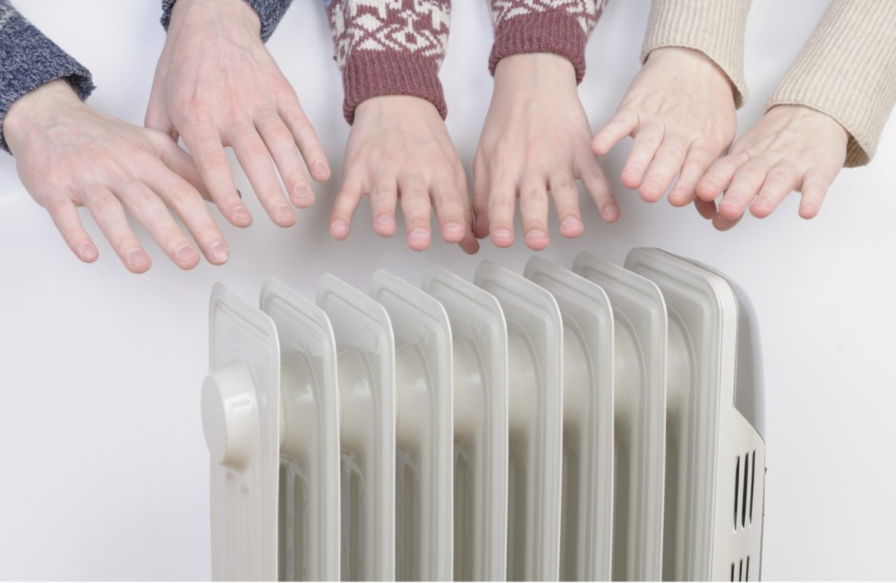Termosifoni accesi a Imperia