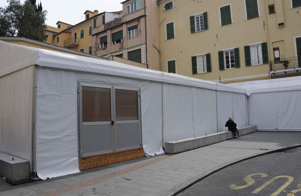 Imperia: va alle società sportive la tensostruttura dell’ex mercato di Piazza Ricci