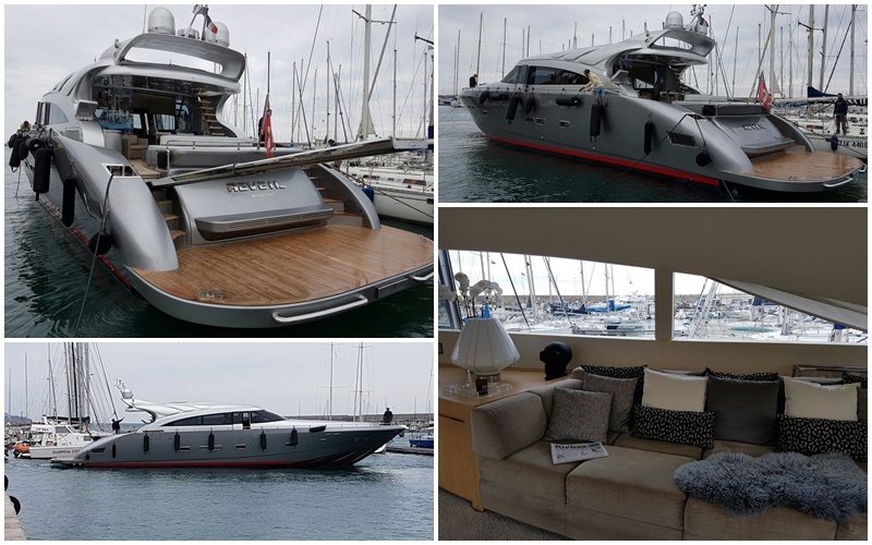 L’arrivo al porto vecchio del super yacht per il Festival di Sanremo/ Foto e video esclusivi