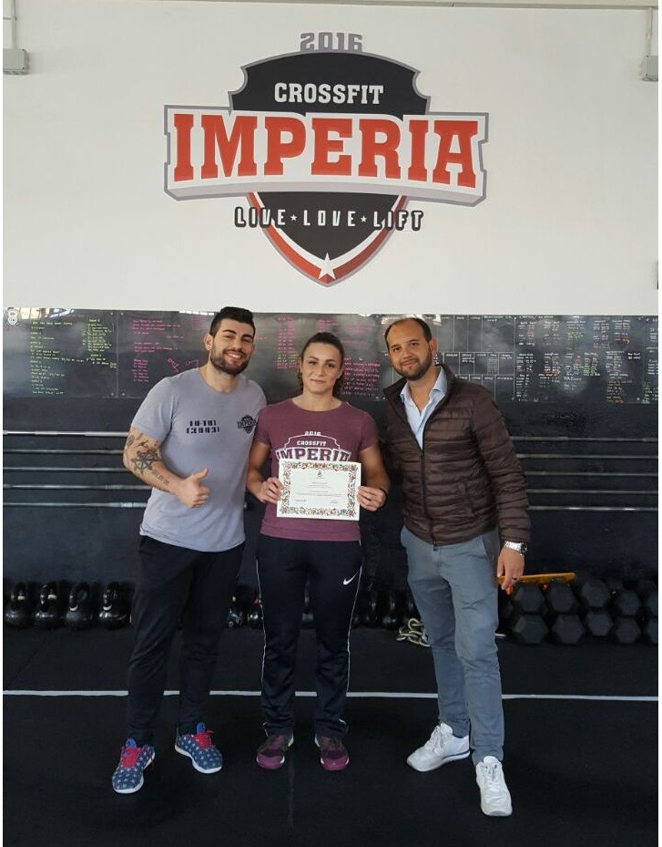 L’assessore allo Sport premia la campionessa nazionale di CrossFit Milena Gianellli