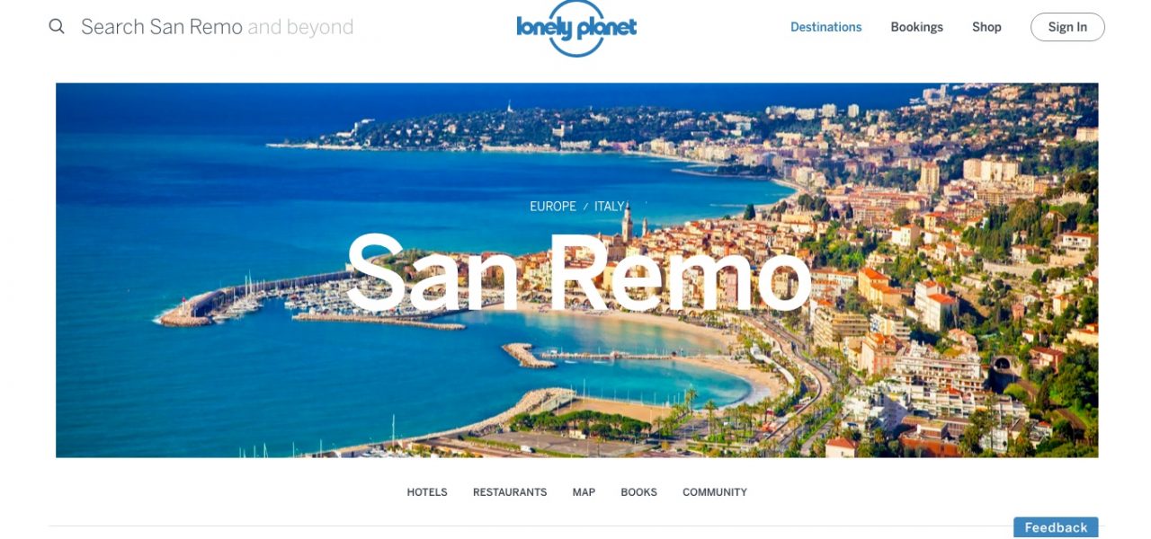 LONELY PLANET E AGENZIA FOTOGRAFICA SI SBAGLIANO: LA FOTO DELLA BAIA DI MENTONE “SPACCIATA” PER SANREMO