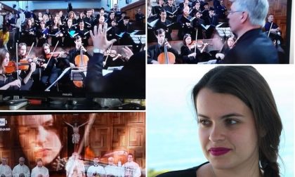 La violinista sanremese Laura Bosso su Rai Uno al concerto per l'anniversario dell'Azione Cattolica