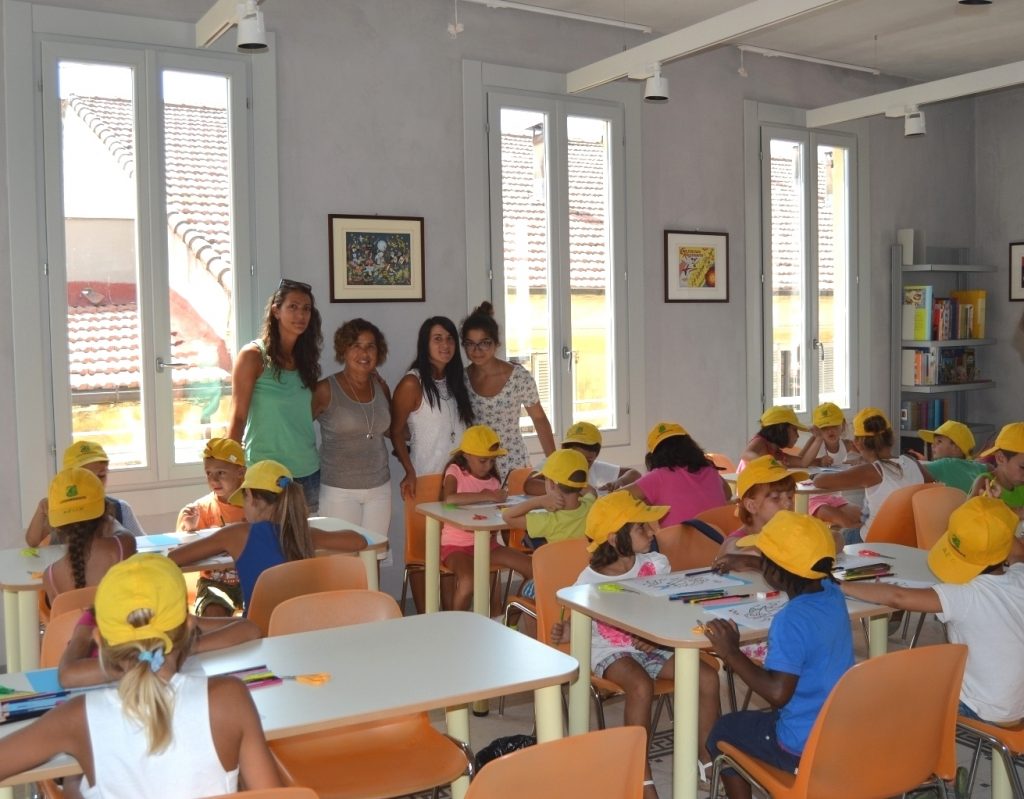 Bimbi del centro estivo Legambiente in gita al museo