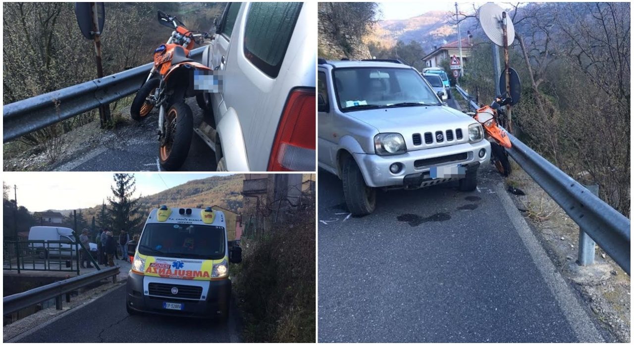 MOTOCICLISTA SBALZATO SOTTO STRADA A PRELA’ CADE PER ALCUNI METRI/ IN ELISOCCORSO AL SANTA CORONA