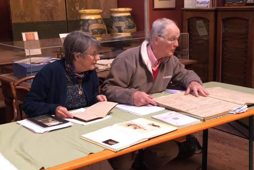 Markus Bicknell e Valerie Lester al museo Bicknell di Bordighera