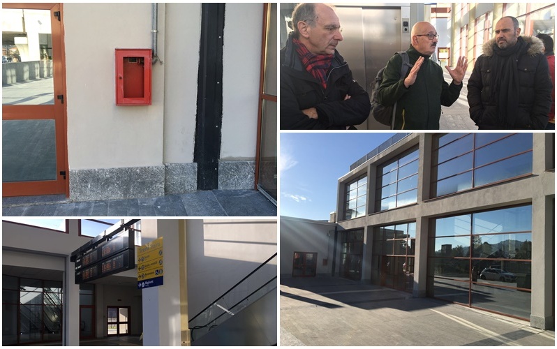 NEMMENO UN ESTINTORE NELLA NUOVA STAZIONE DI IMPERIA. IL SOPRALLUOGO DEL COMITATO PENDOLARI CON L’ASSESSORE ABBO