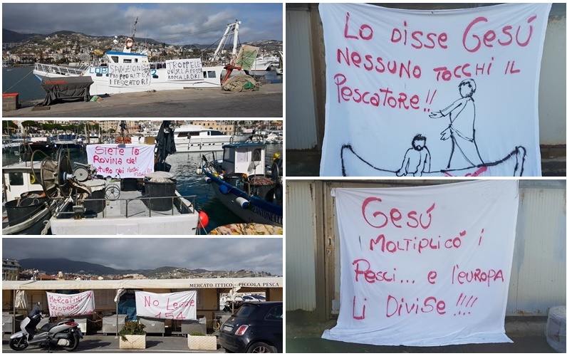 PROSEGUE LA PROTESTA DEI PESCATORI. LE NUOVE LEGGI (E LE SANZIONI SALATISSIME) SPAVENTANO LA CATEGORIA