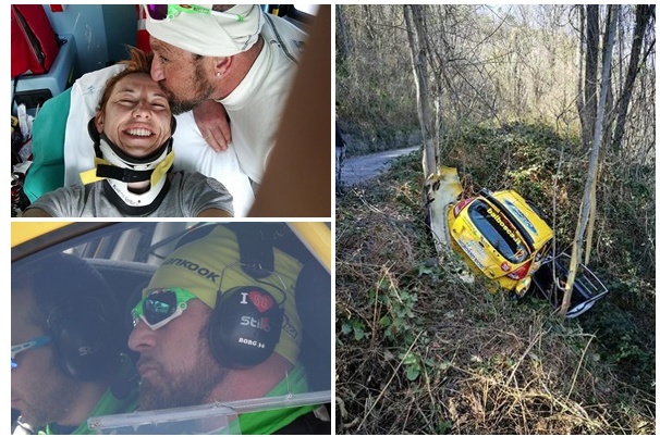 RALLYE, BORGOGNO E CICOGNINI SI RITIRANO: “L’INCIDENTE NEL PRIMO PASSAGGIO DI SHAKEDOWN E’ STATA UNA MAZZATA”
