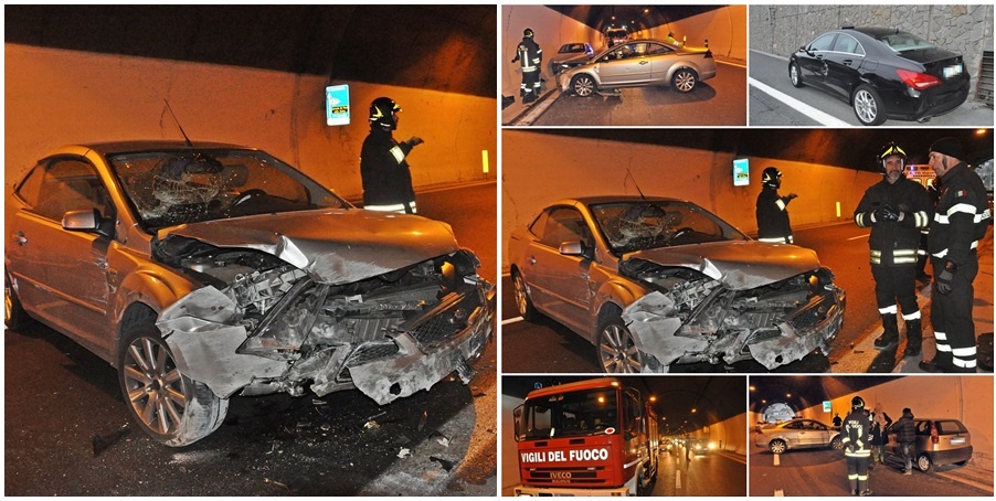 SCHIANTO IN GALLERIA NELL’AURELIA BIS A SANREMO/ 2 FERITI/ FOTO E VIDEO