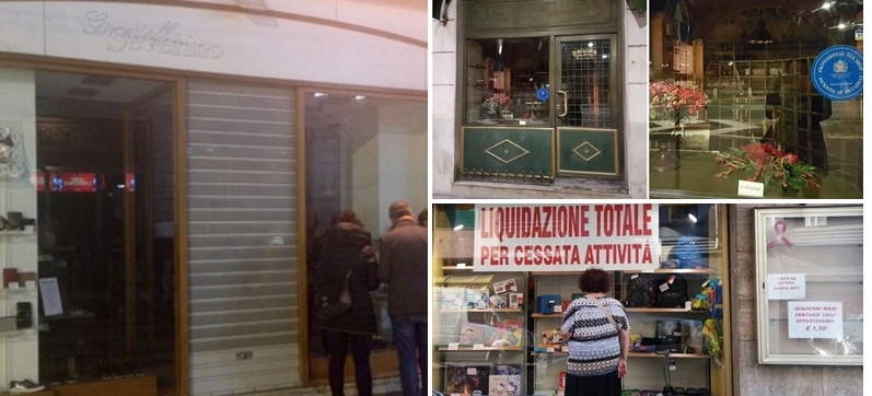 SERRANDE ABBASSATE PER 115 NEGOZI IN PROVINCIA: L’analisi delle Camere di commercio liguri