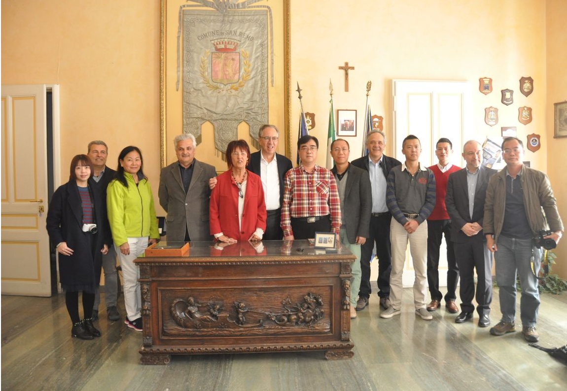Sanremo incontra la Cina: delegazione di Guangzhou in visita a Palazzo Bellevue/ Video e foto