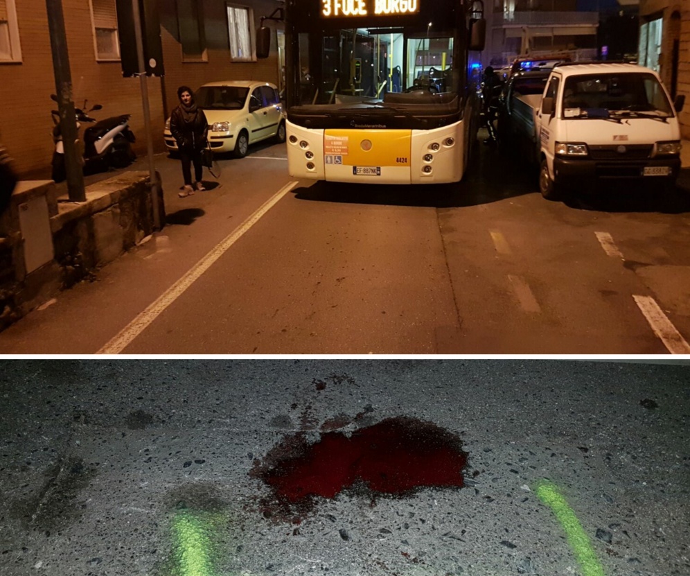 Sanremo: uomo investito da un bus in via Galielo Galilei