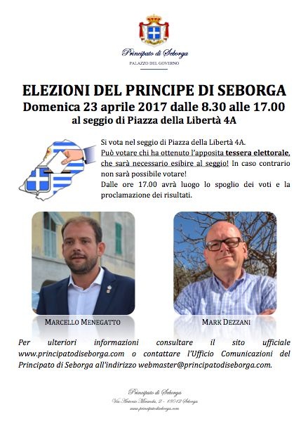 Seborga: domenica si vota per il nuovo Principe, urne aperte dalle 8.30 alle 17