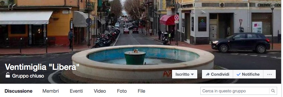 Sul gruppo Ventimiglia Libera di Facebook decine di messaggi di solidarietà per la scomparsa di Salvatore Campagna