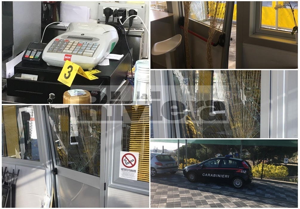 FURTO CON SPACCATA NELL’AREA DI SERVIZIO REVELLI DI TAGGIA/ CACCIA A UN’AUTO ROMENA/ FOTO