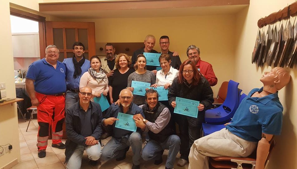 TERMINATO IL CORSO DI FORMAZIONE ALLA CROCE AZZURRA DI VALLECROSIA/ FOTO