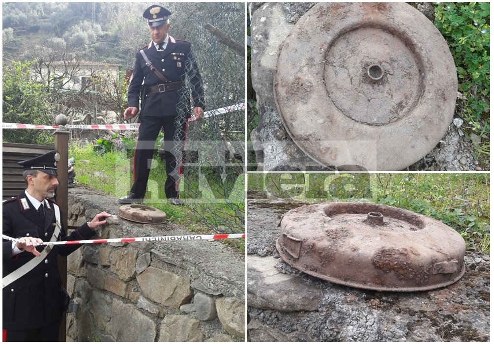 TROVATA UNA MINA ANTICARRO TRA I RI FIUTI A MONTALTO, INTERVENGONO GLI ARTIFICIERI