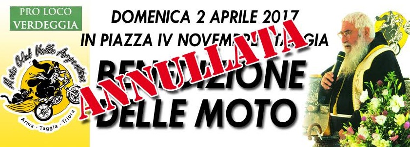 Taggia: il maltempo ferma la benedizione delle moto