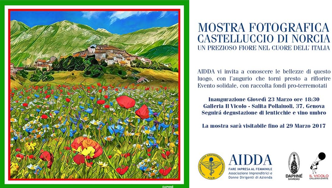 Terremoto a Castelluccio di Norcia, anche la Maison Daphné partecipa alla mostra itinerante per la raccolta fondi