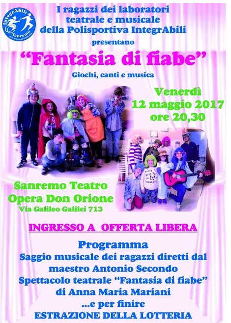 Una “Fantasia di Fiabe” al Don Orione con i giovani attori della IntegrAbili