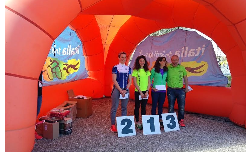VITTORIA BERGAMINI E SIMONE GRINZA STAR DEL TRIATHLON SPRINT DI FOSSANO