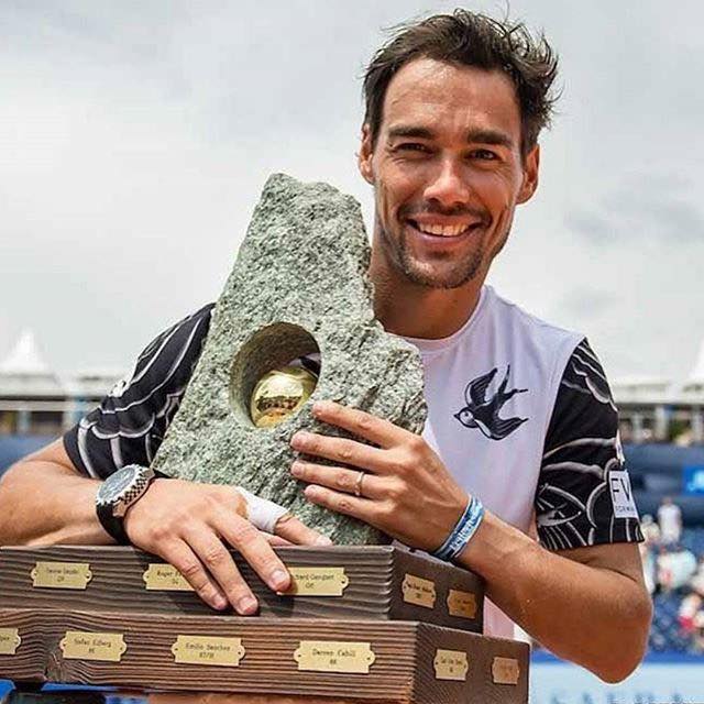 Fabio Fognini trionfa per la prima volta al Torneo di Gstaad