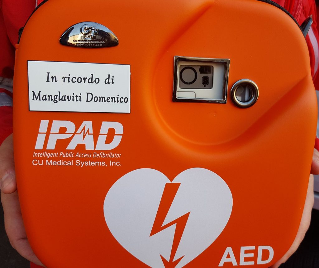 Croce Rossa Sanremo: nuovo defibrillatore dalla famiglia di “Mimmo” Manglaviti