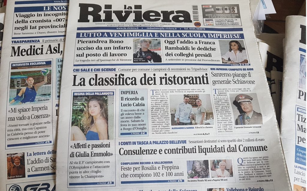 Curiosità, inchieste, personaggi e tante notizie da leggere sul settimanale La Riviera in edicola da oggi