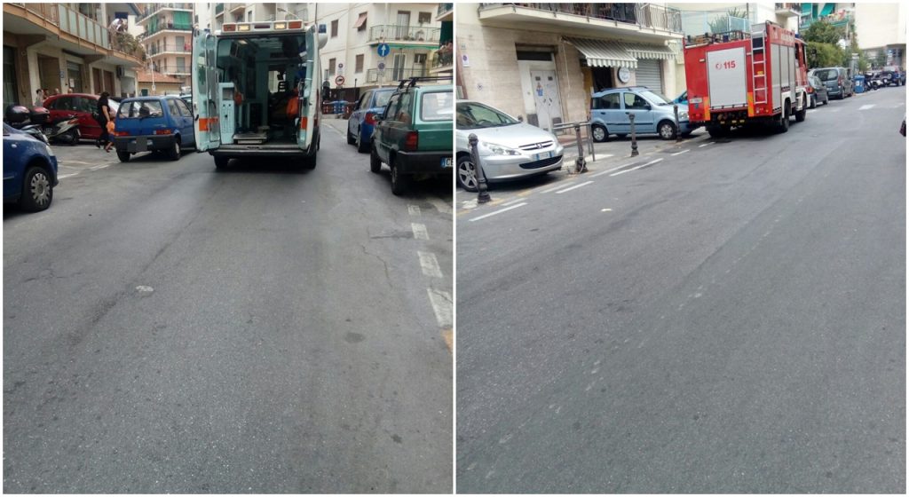 Anziano cade in casa. Mobilitazione di soccorsi e strada bloccata