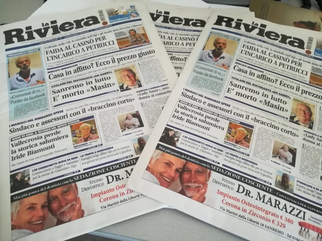Curiosità, personaggi e tante notizie su La Riviera in edicola